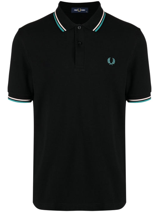 embroidered-logo polo shirt