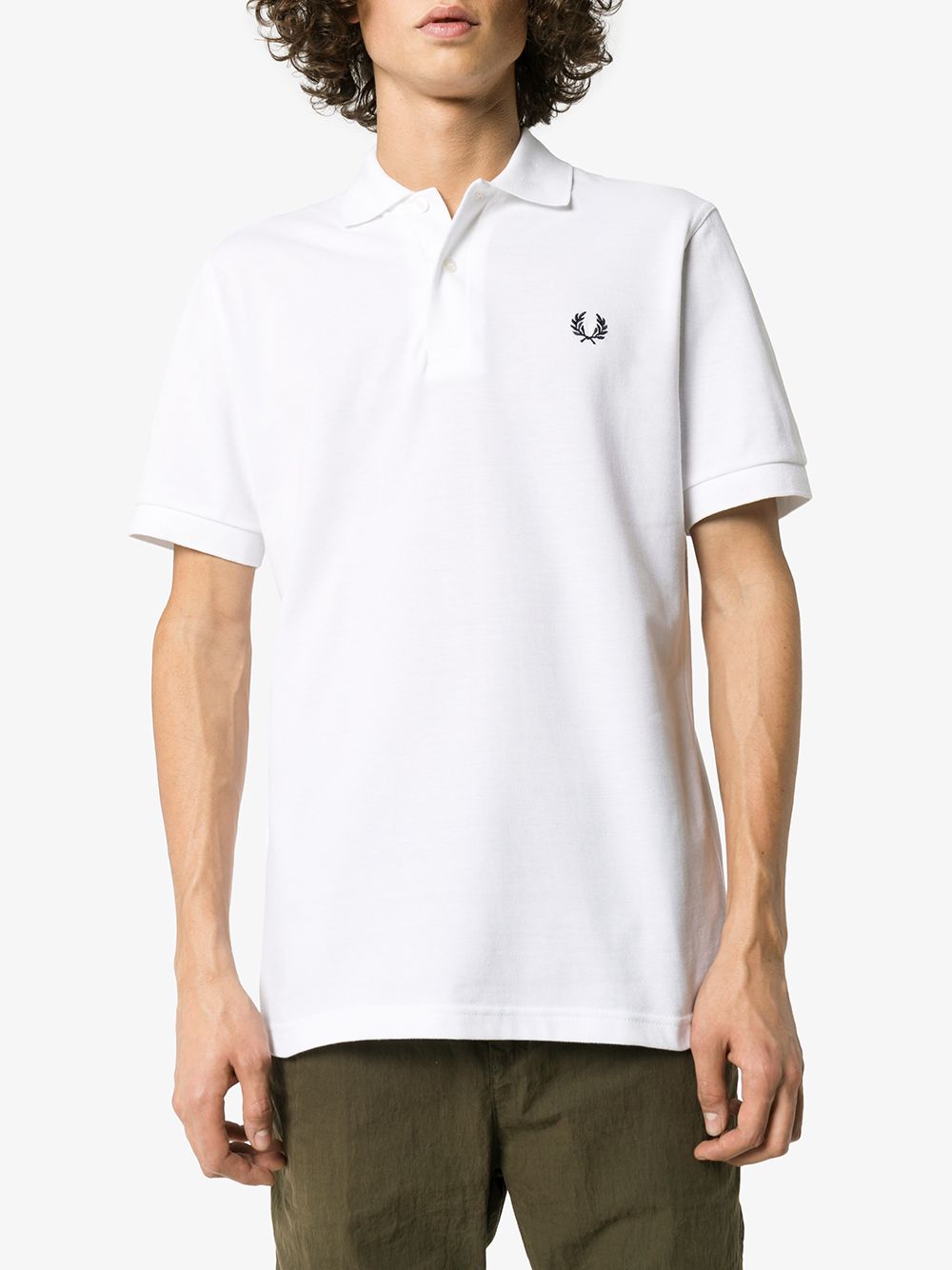 logo-embroidered polo shirt