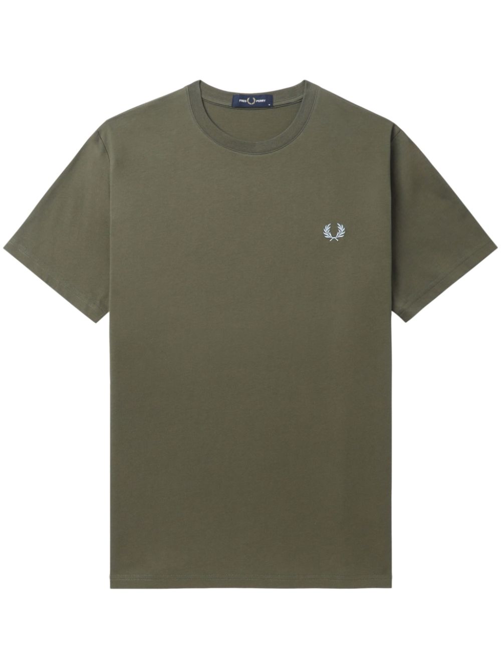logo-embroidered cotton T-shirt