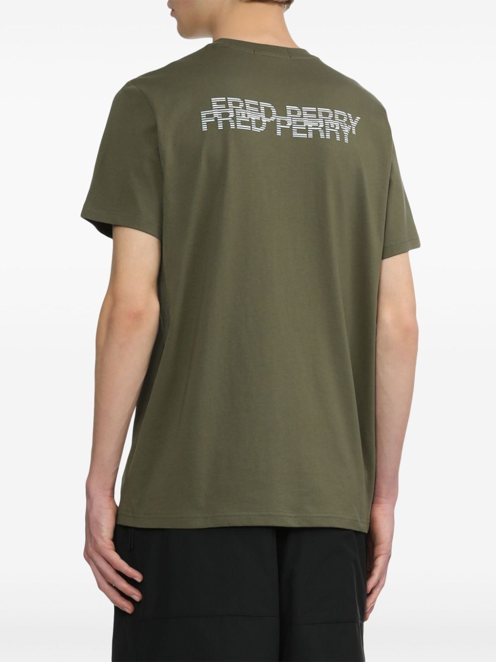 logo-embroidered cotton T-shirt