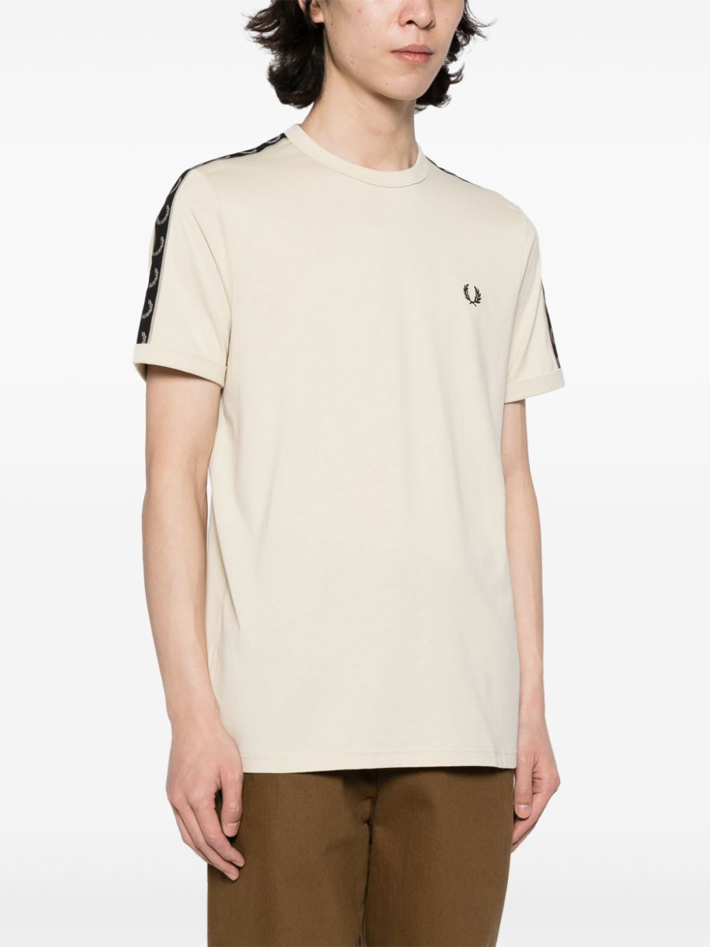 logo-embroidered cotton T-shirt