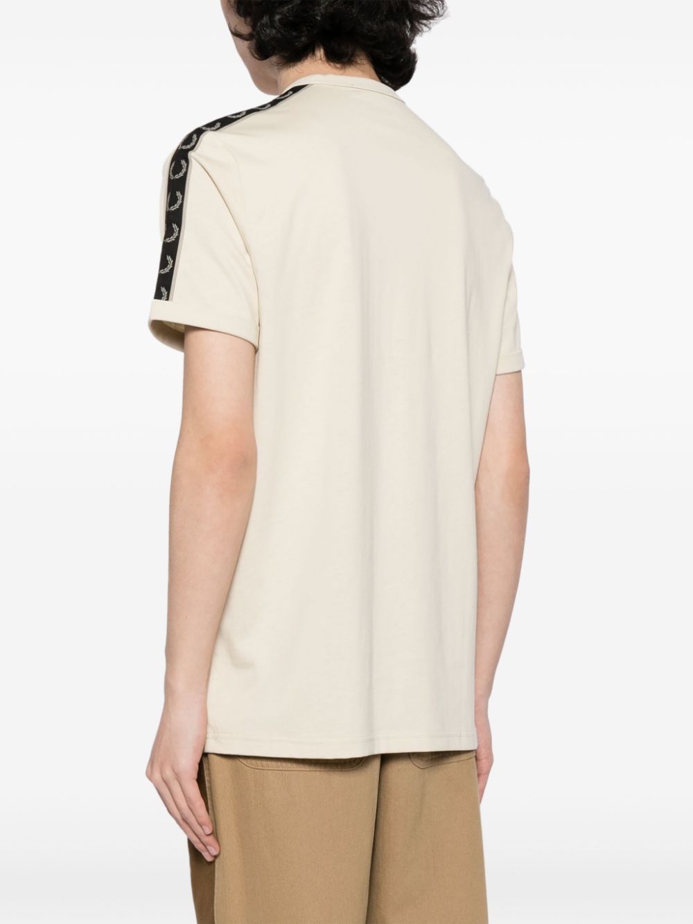 logo-embroidered cotton T-shirt