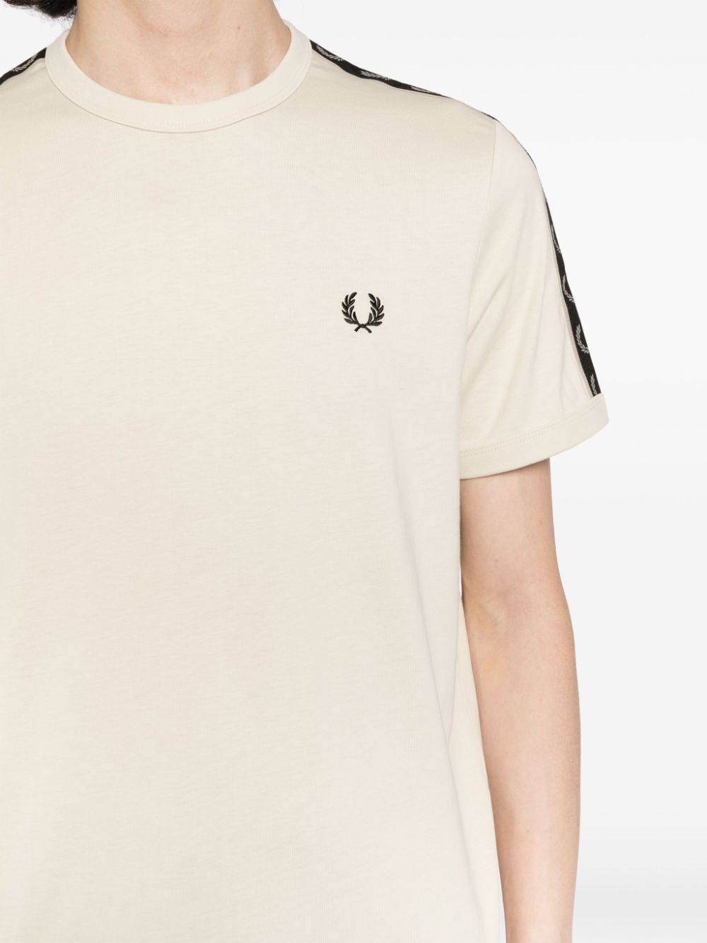 logo-embroidered cotton T-shirt