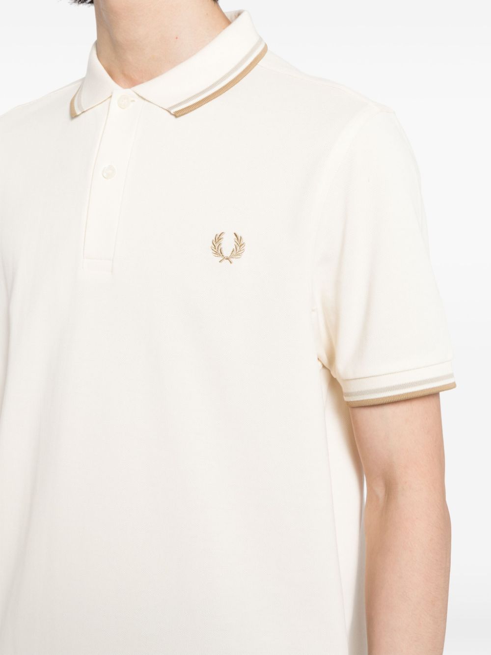 polo en coton avec logo brodé