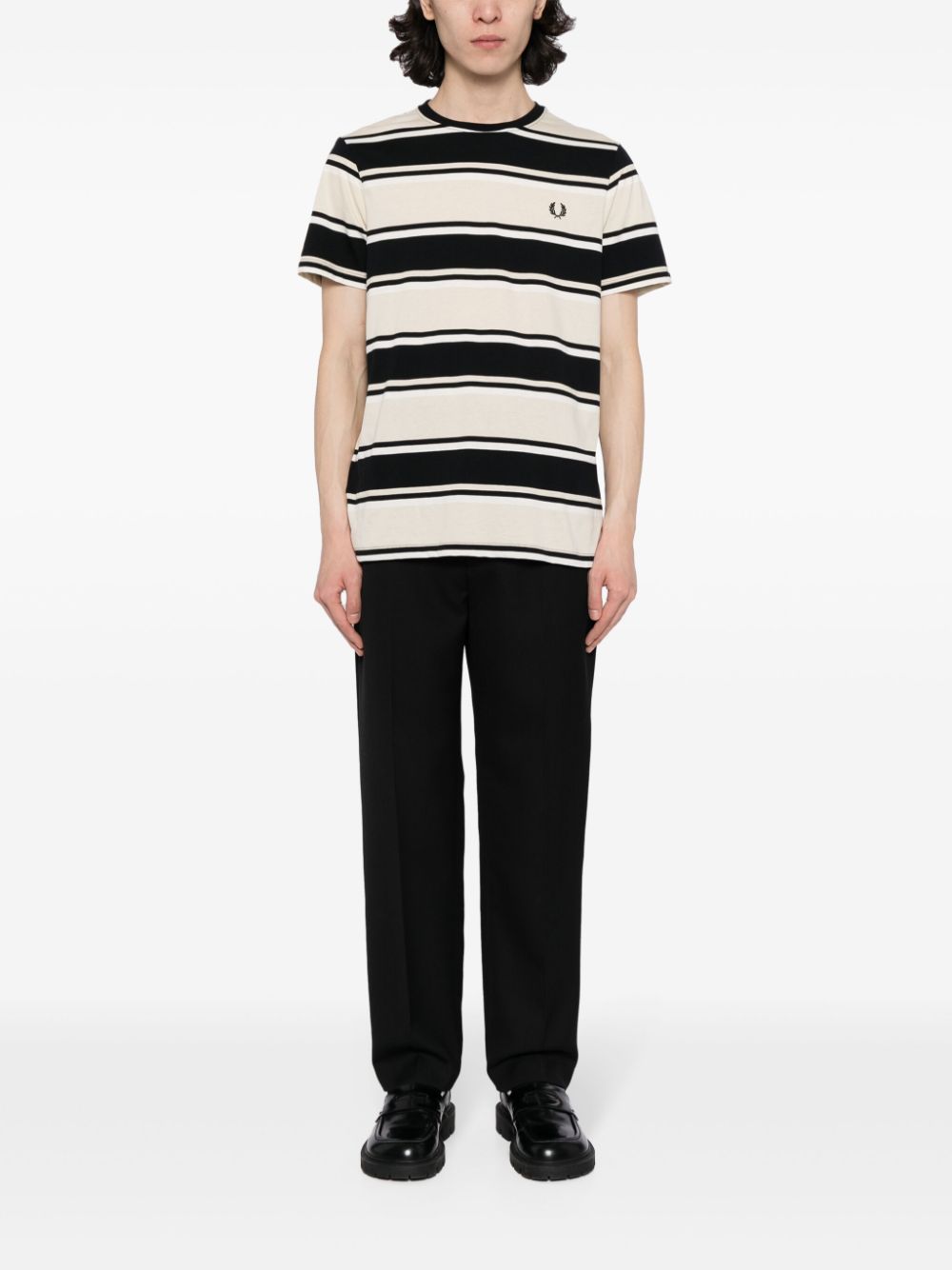 T-shirt en coton rayé