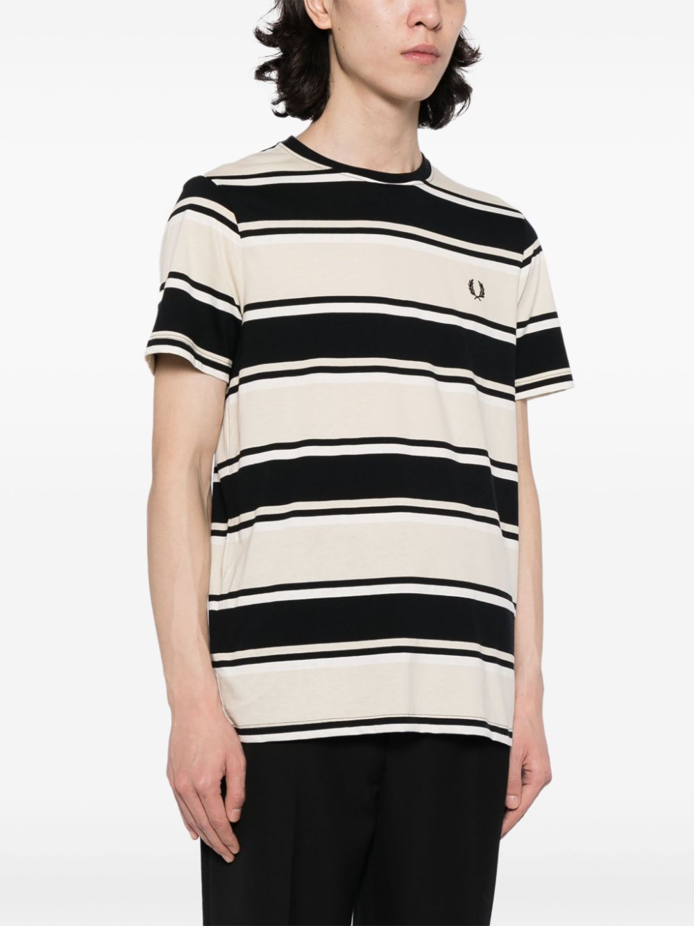 T-shirt en coton rayé