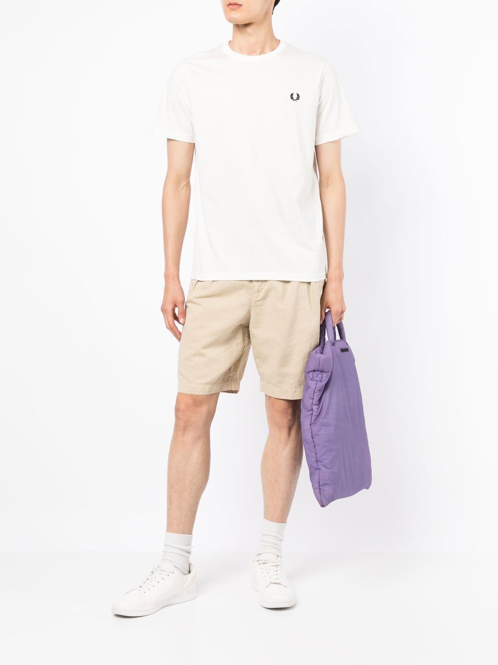 T-shirt en coton avec logo brodé
