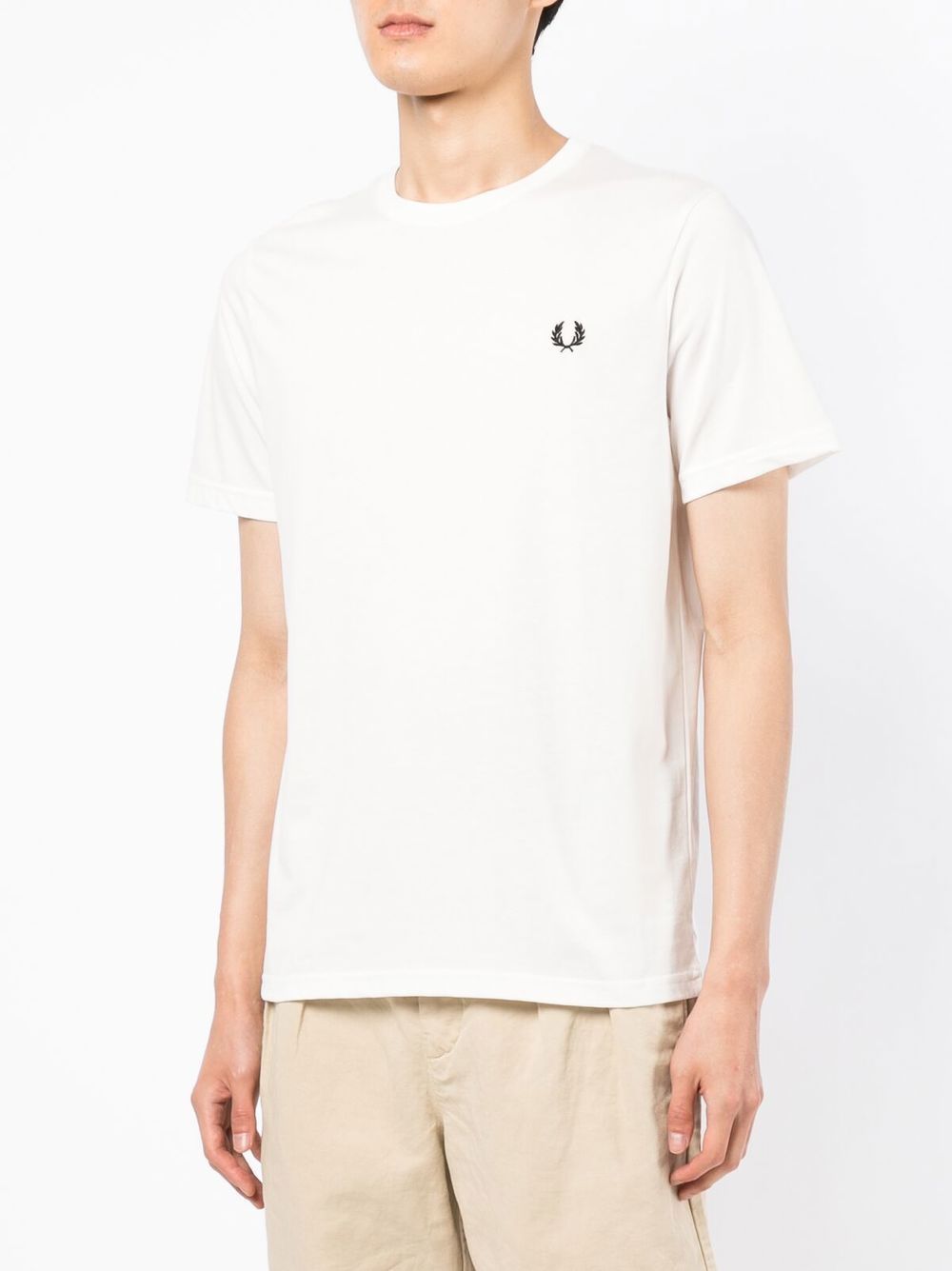 T-shirt en coton avec logo brodé