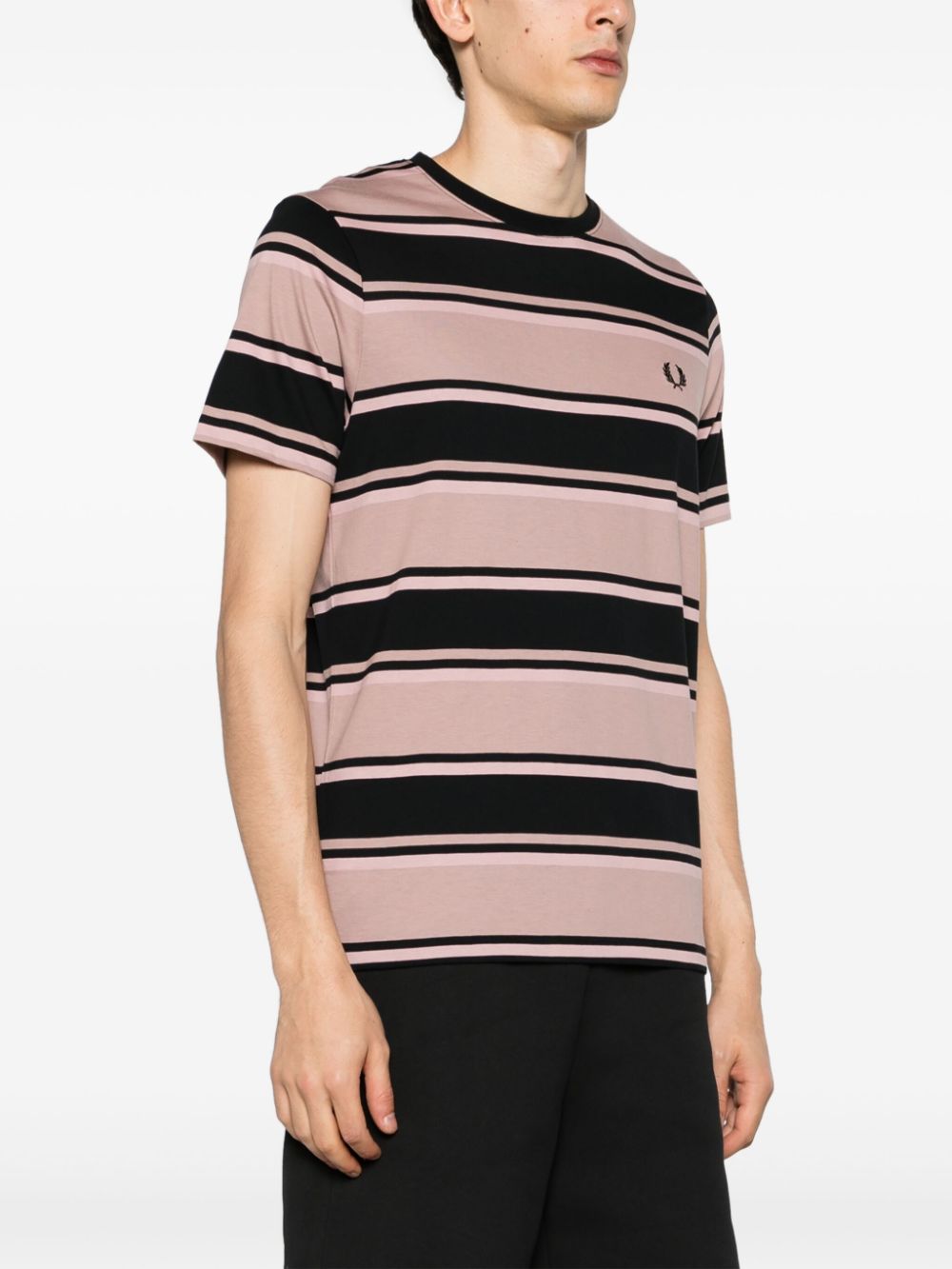 T-shirt en coton rayé
