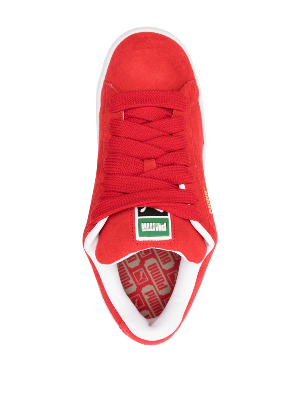 Baskets en daim avec logo imprimé XL