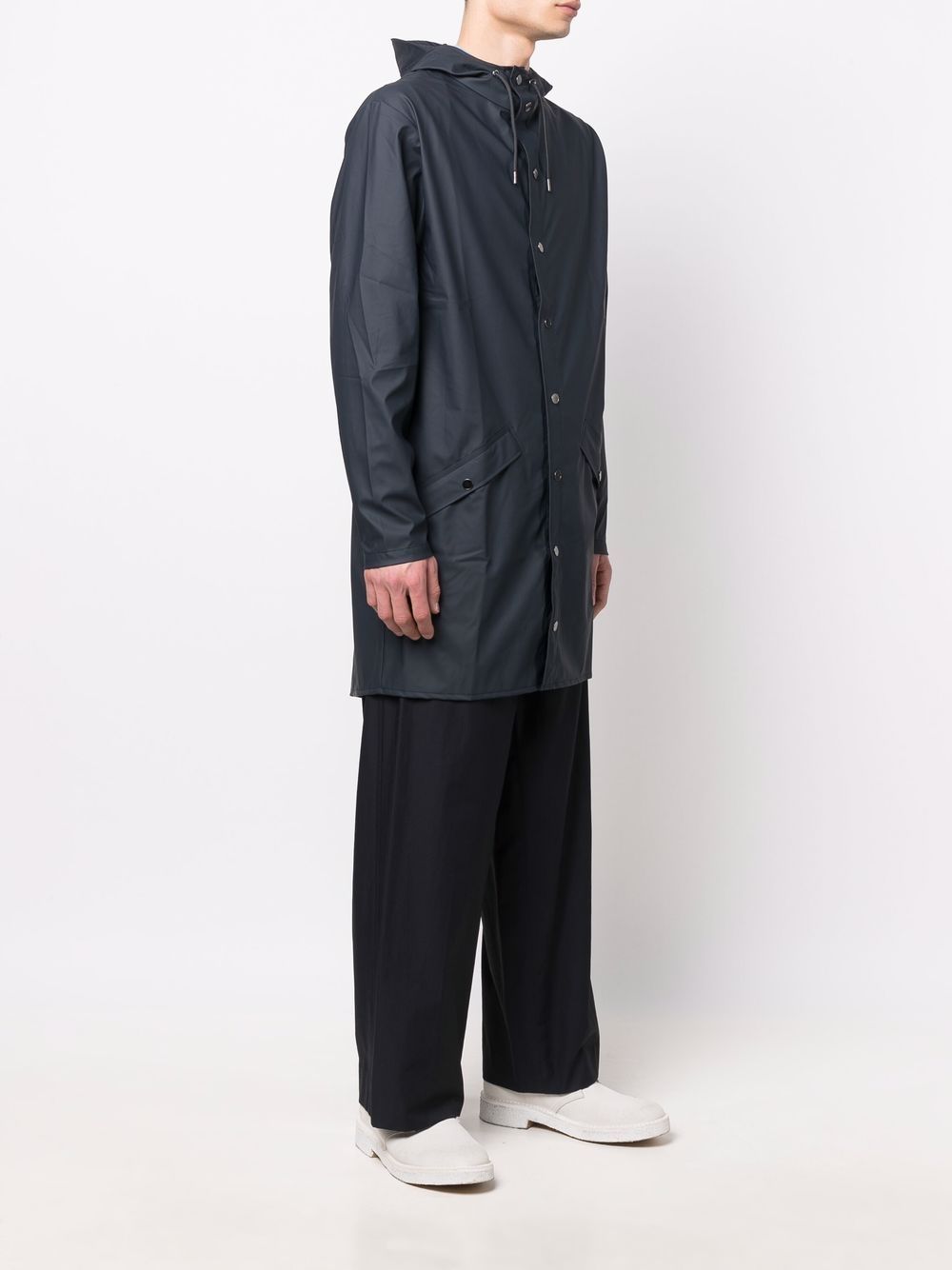 manteau à capuche avec cordon de serrage