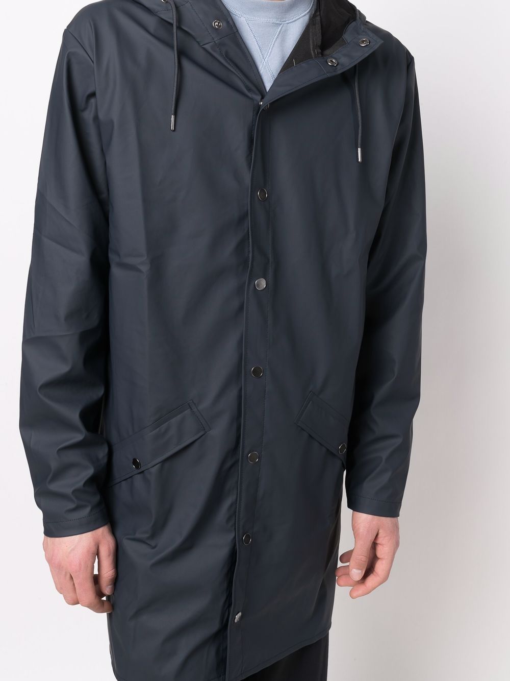 manteau à capuche avec cordon de serrage