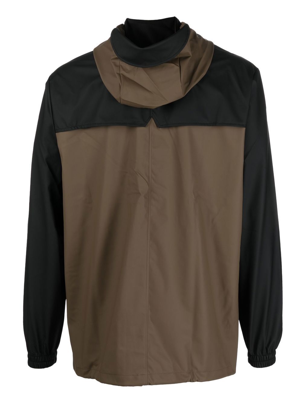 hooded zip-up windbreaker