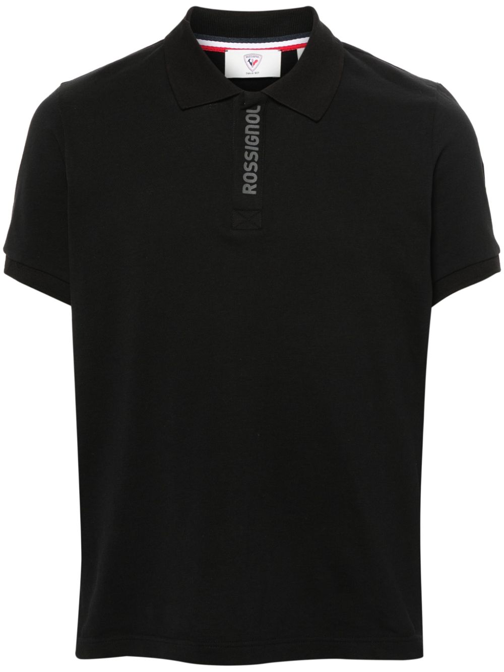 logo-tape polo shirt
