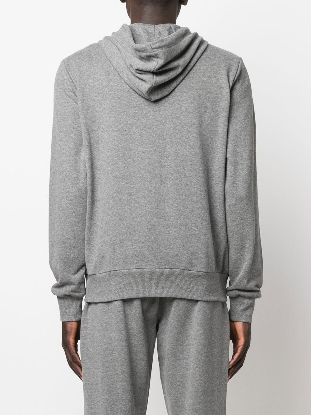 logo-print zip-up hoodie