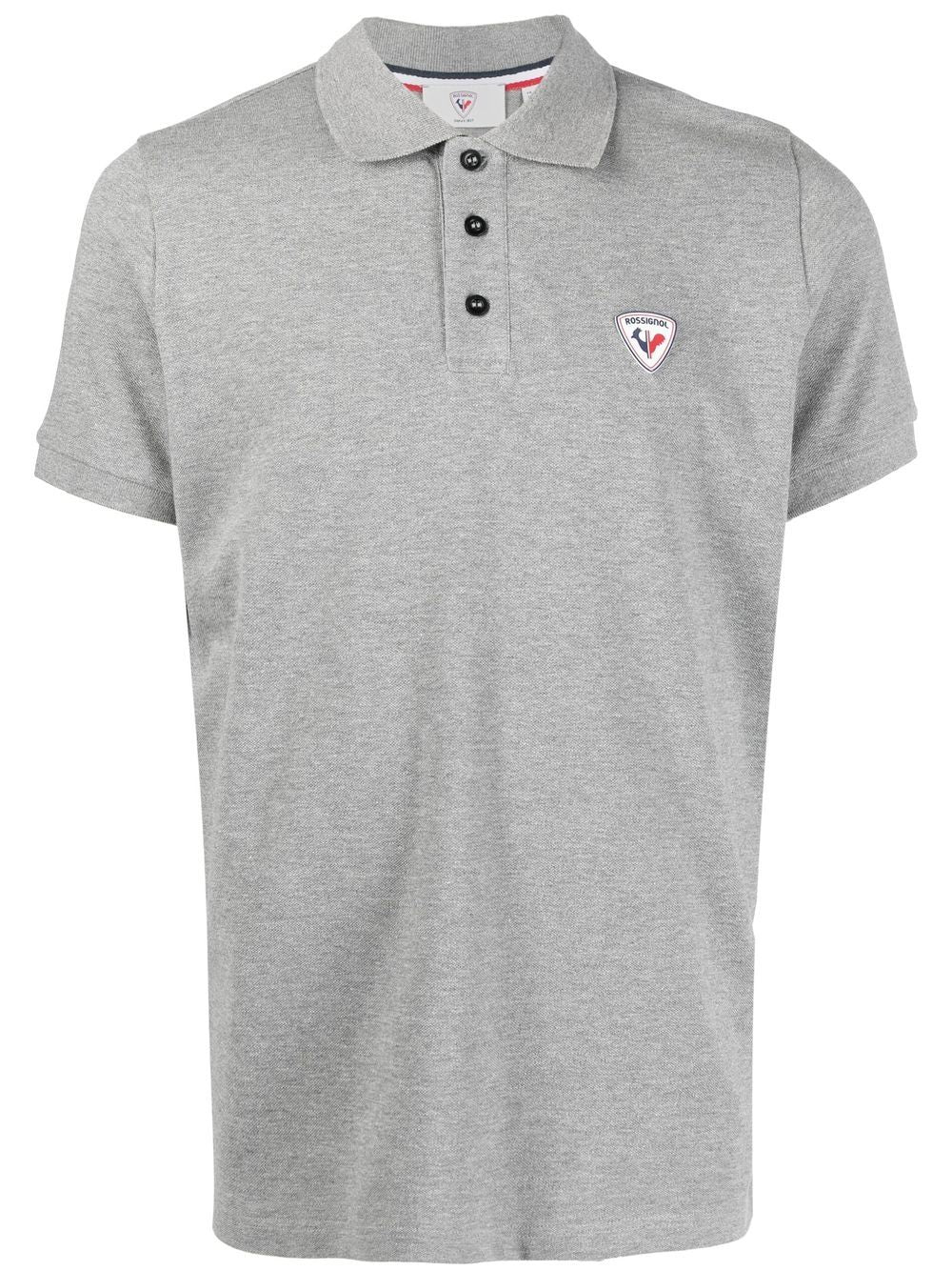 logo-applique polo shirt