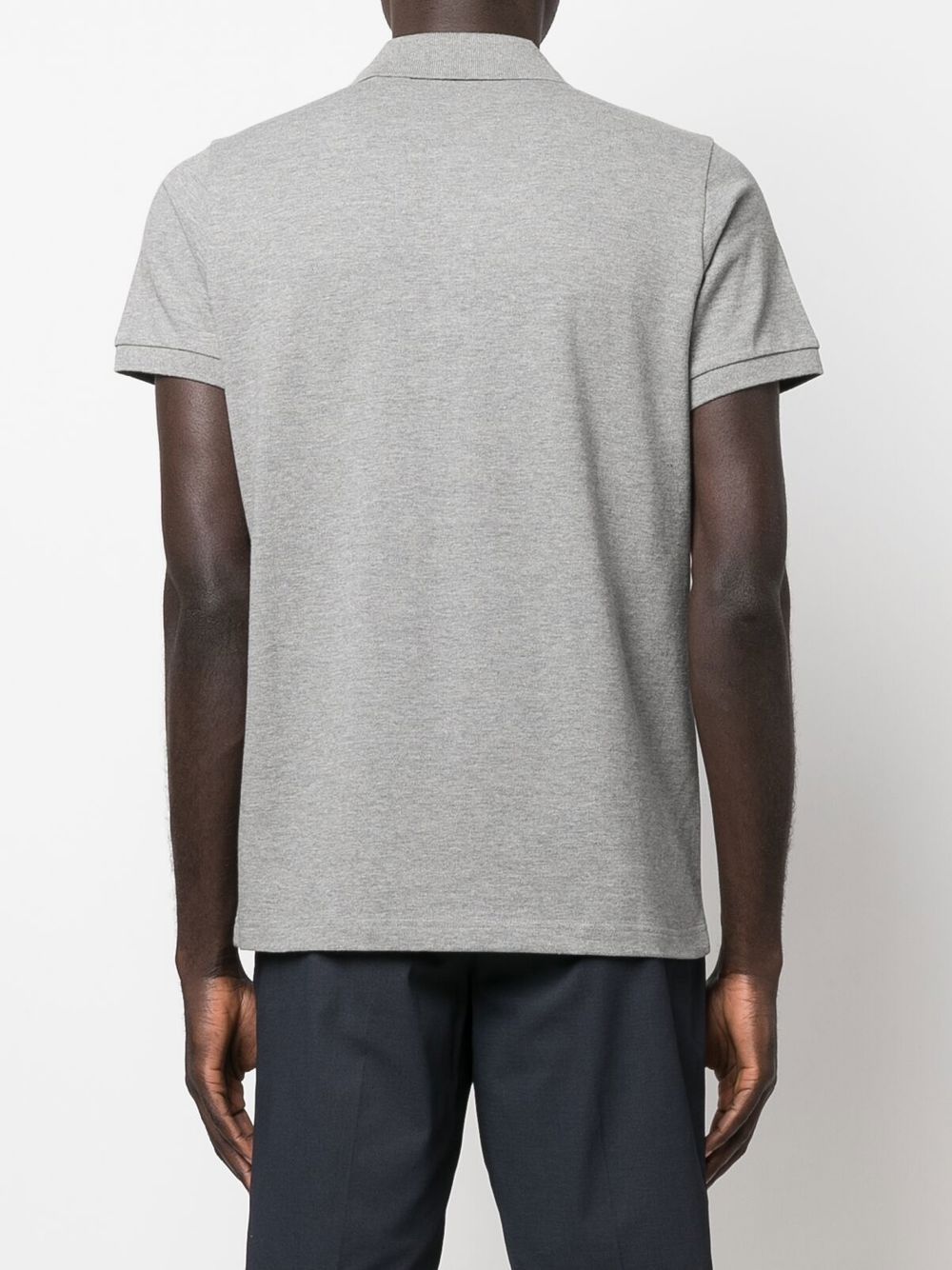 logo-applique polo shirt