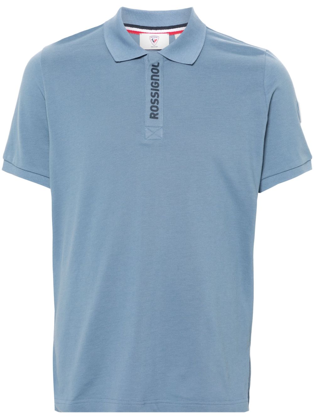 logo-tape polo shirt