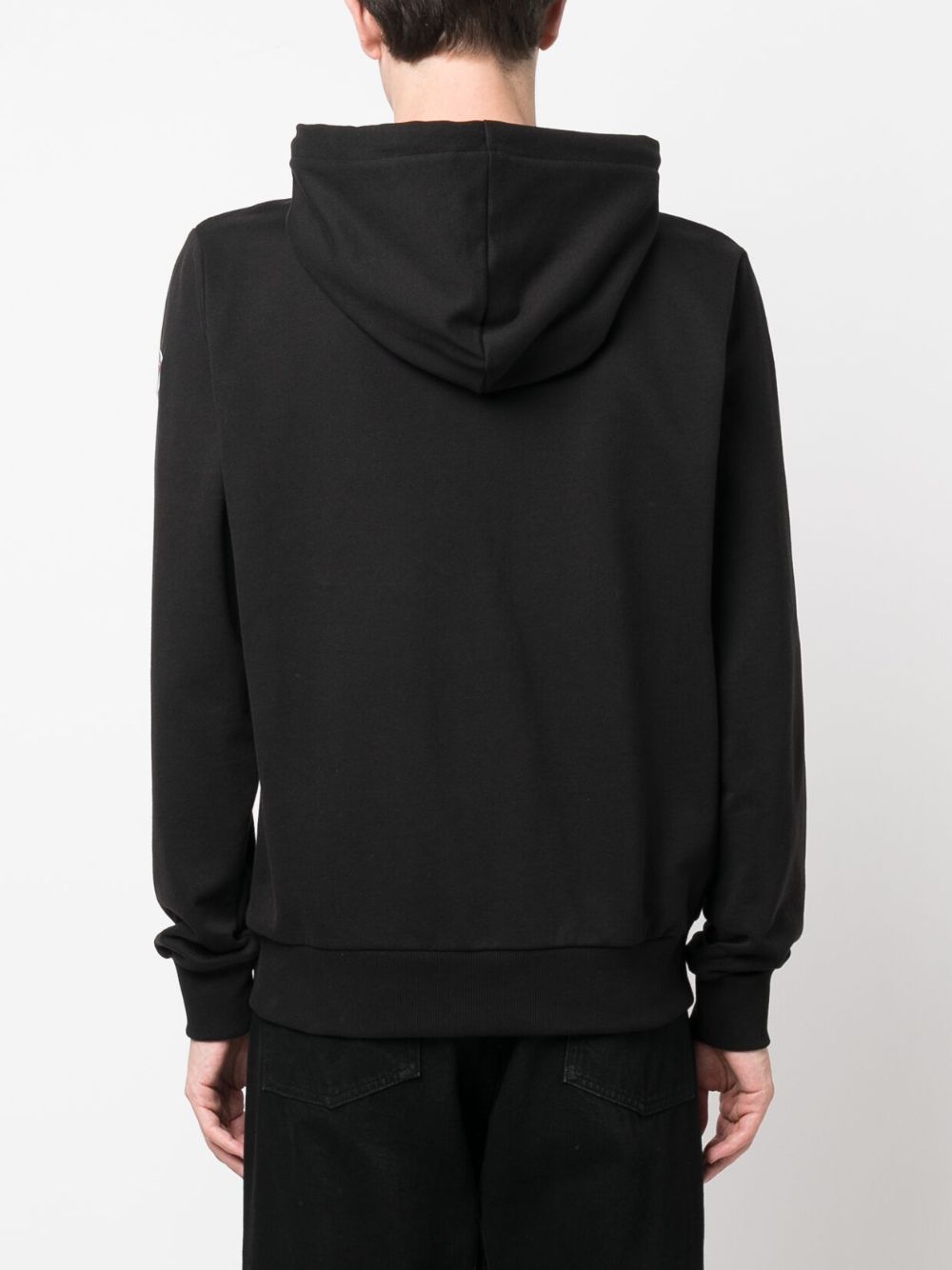 logo-print zip-up hoodie
