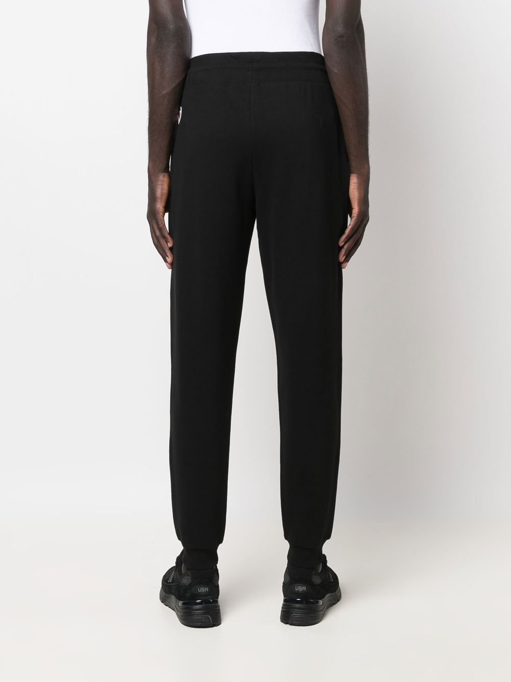 pantalon de survêtement en coton avec patch logo
