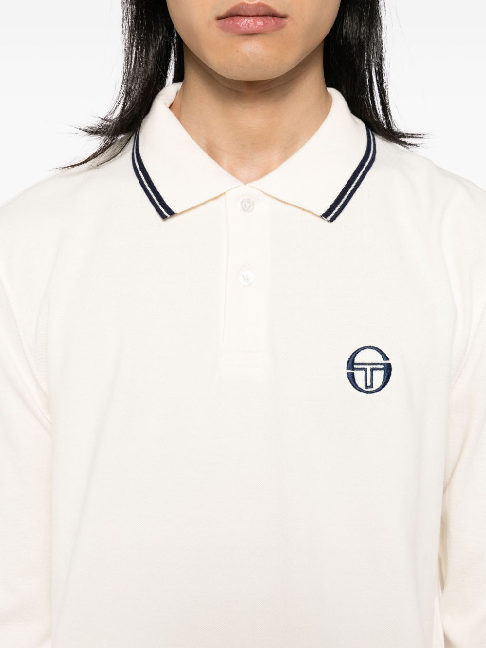 logo-embroidered polo shirt