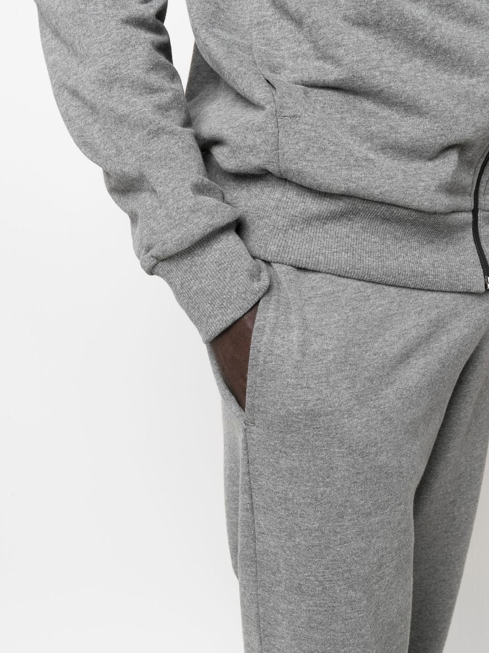 pantalon de survêtement en coton avec patch logo