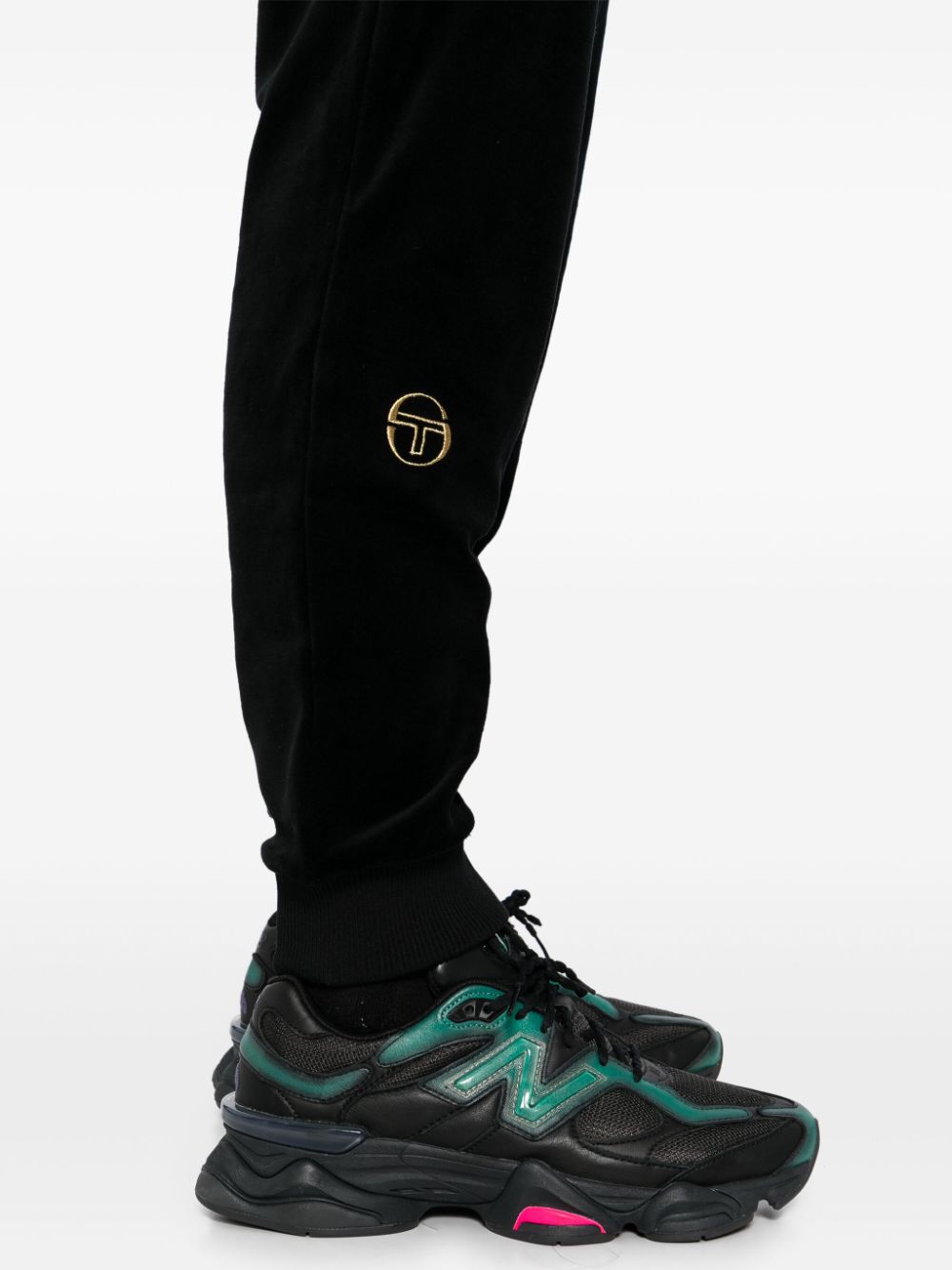 velvet track pants