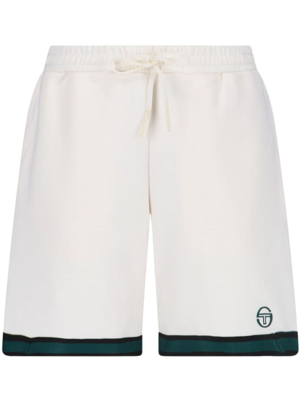 logo-print track shorts