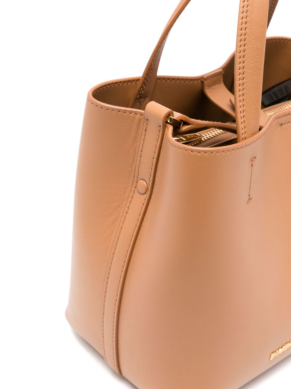 small Chihuahua leather tote bag