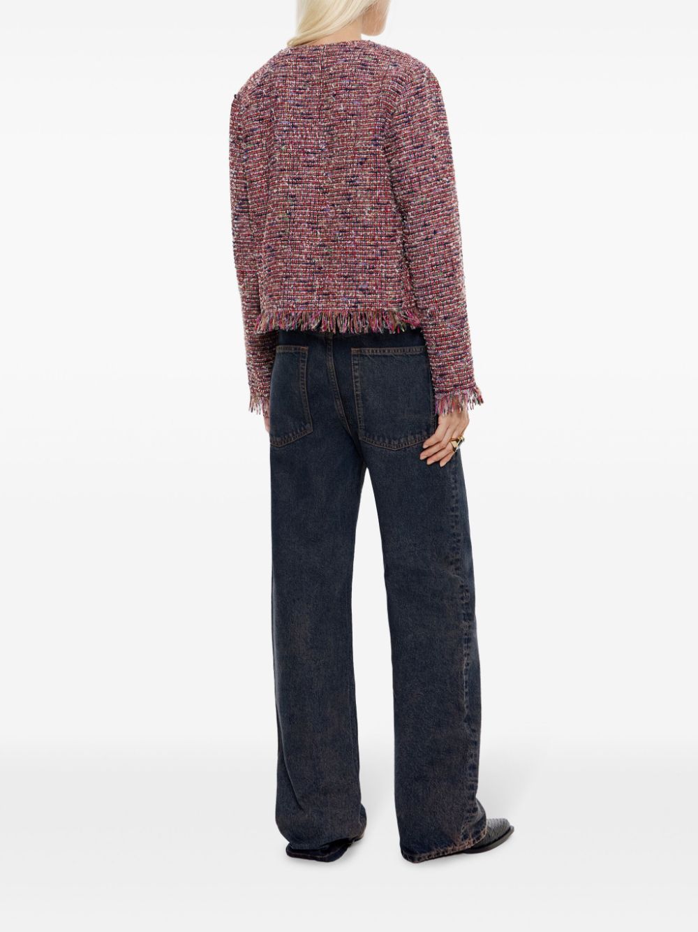 veste courte effilochée