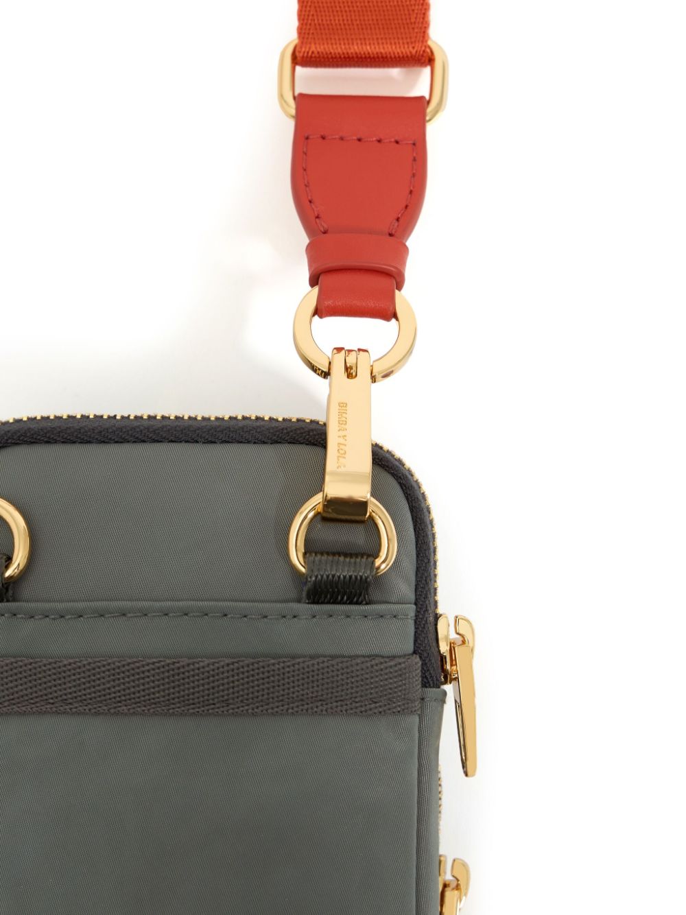logo-lettering phone pouch