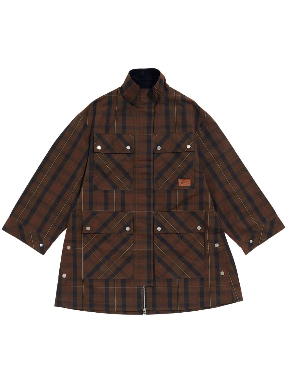 manteau à carreaux