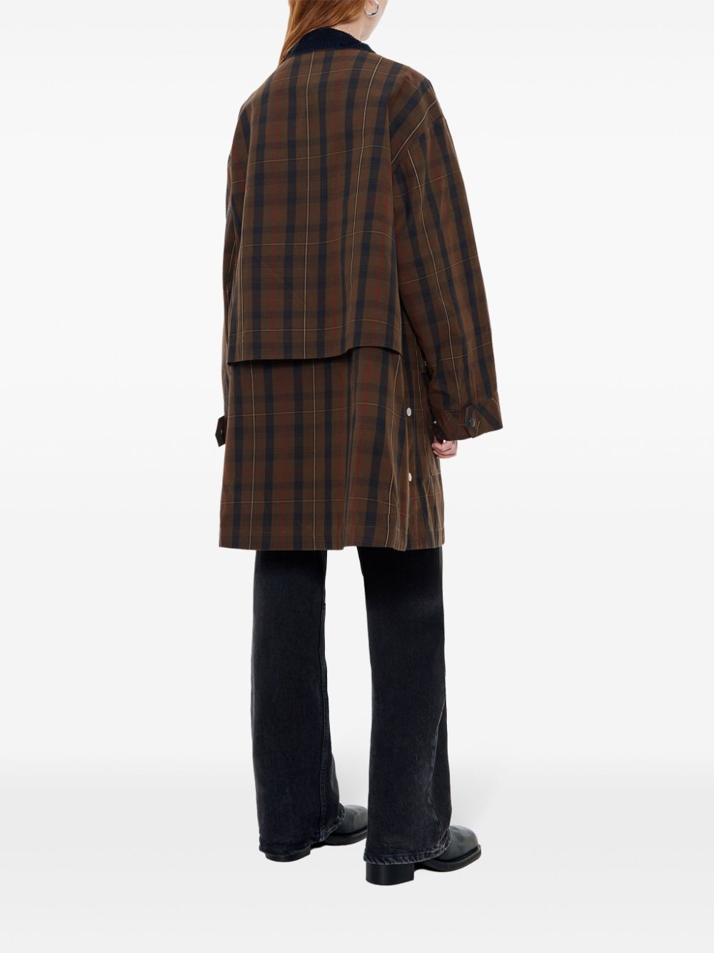 manteau à carreaux