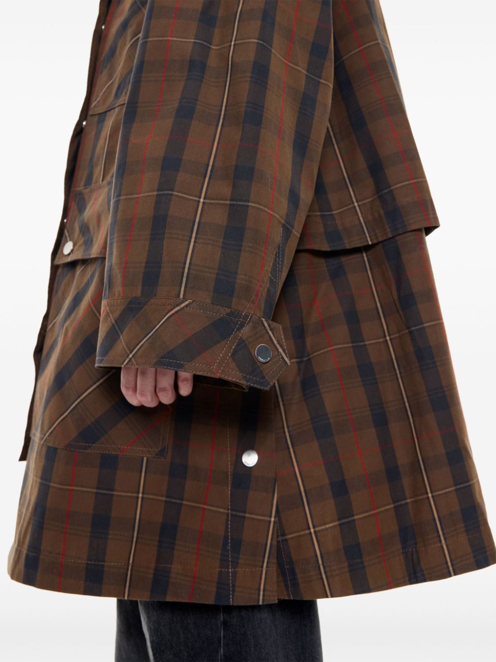 manteau à carreaux