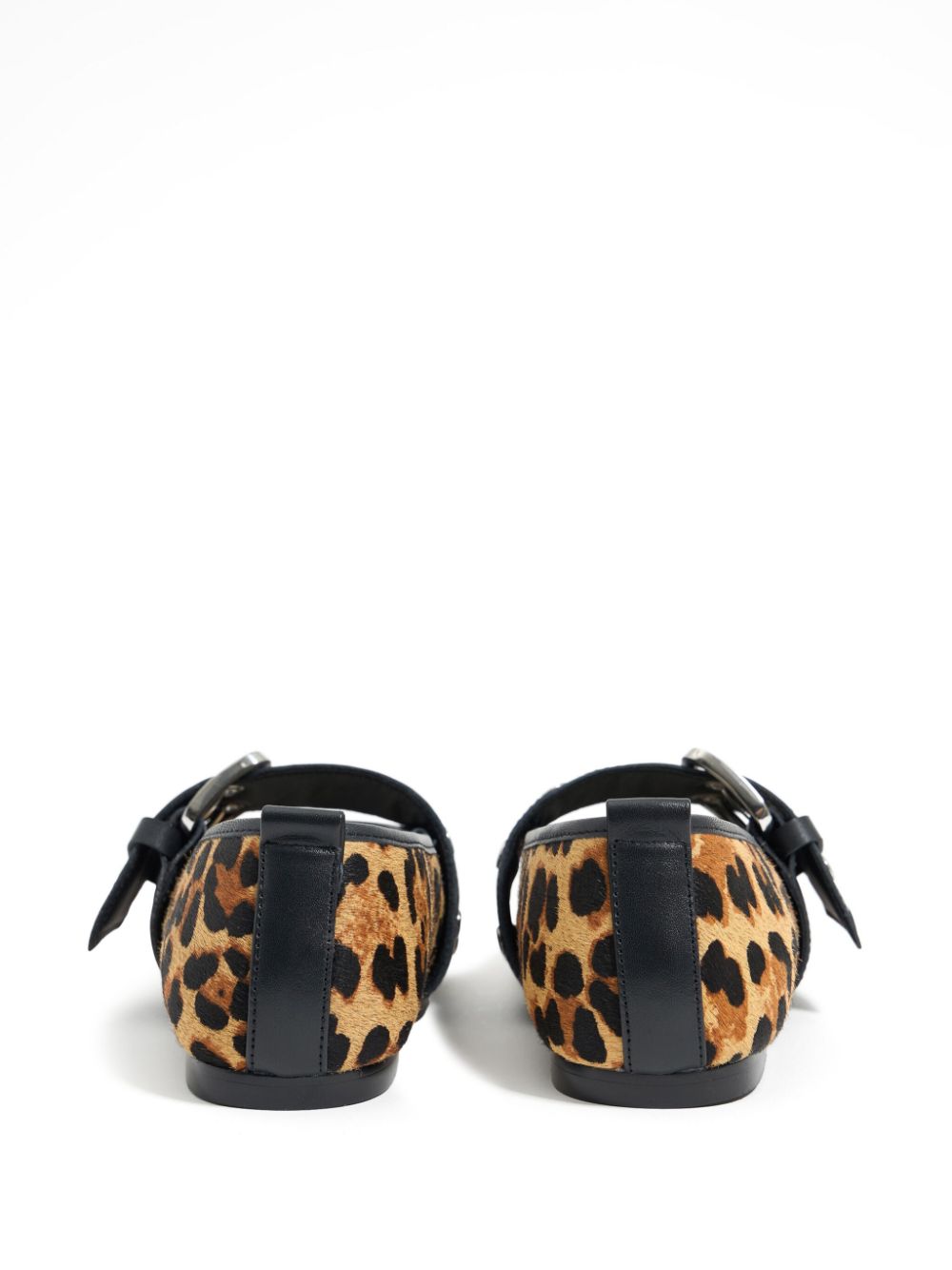 leopard-print ballerina shoes