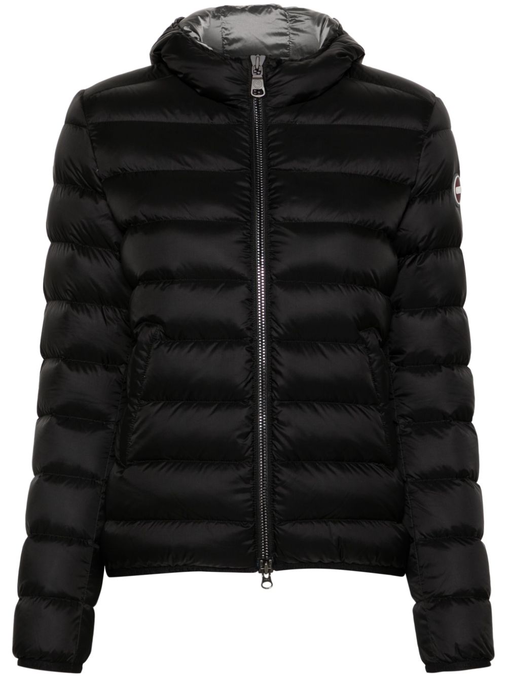 logo-appliqué puffer jacket