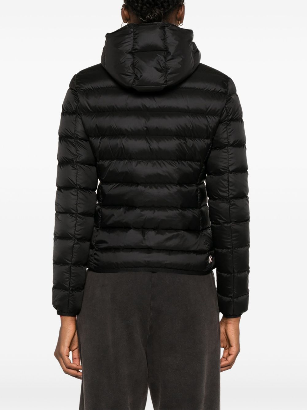 logo-appliqué puffer jacket