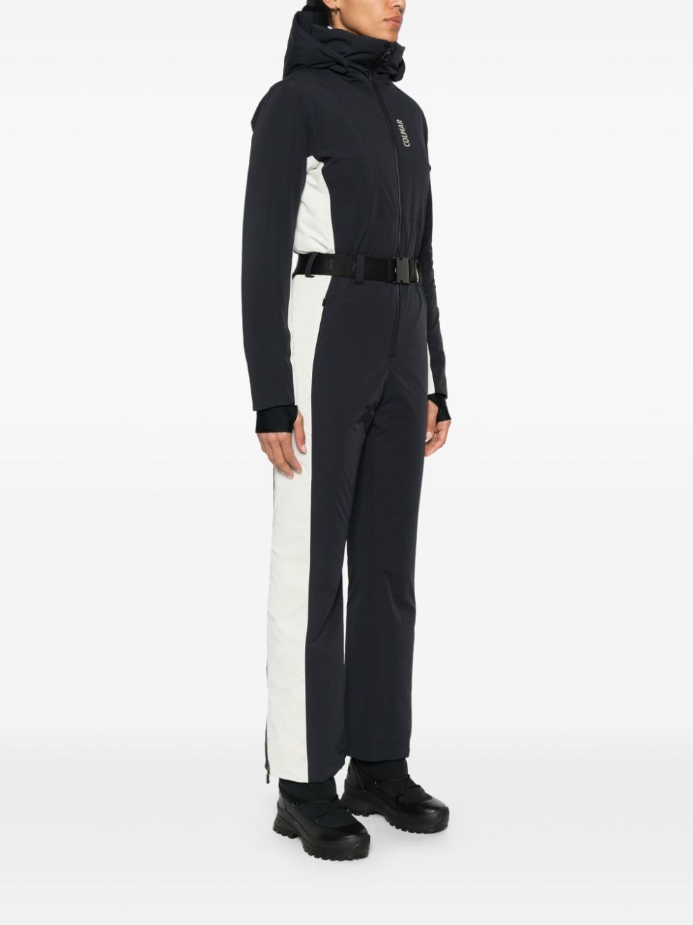 belted ski all-in-one