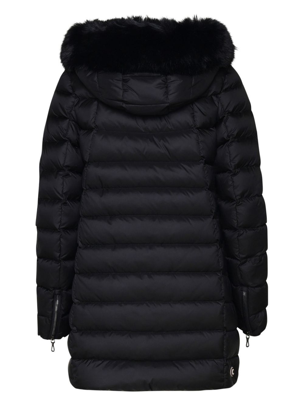 manteau matelassé avec logo appliqué