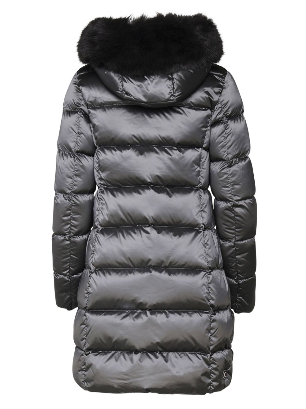 manteau matelassé avec logo appliqué