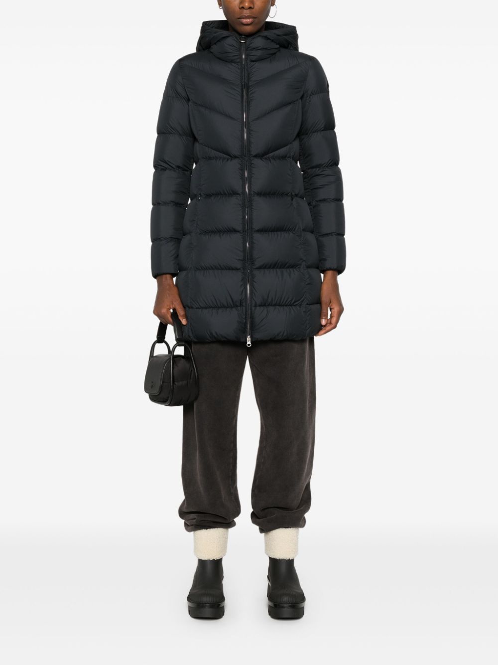 manteau avec logo appliqué