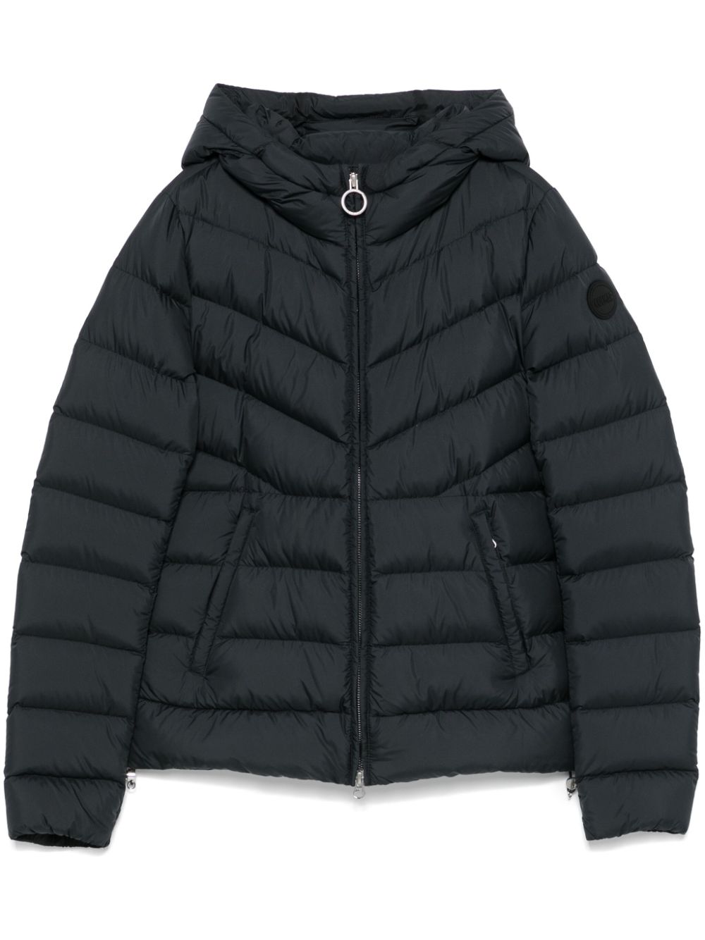 hooded puffer jacket
