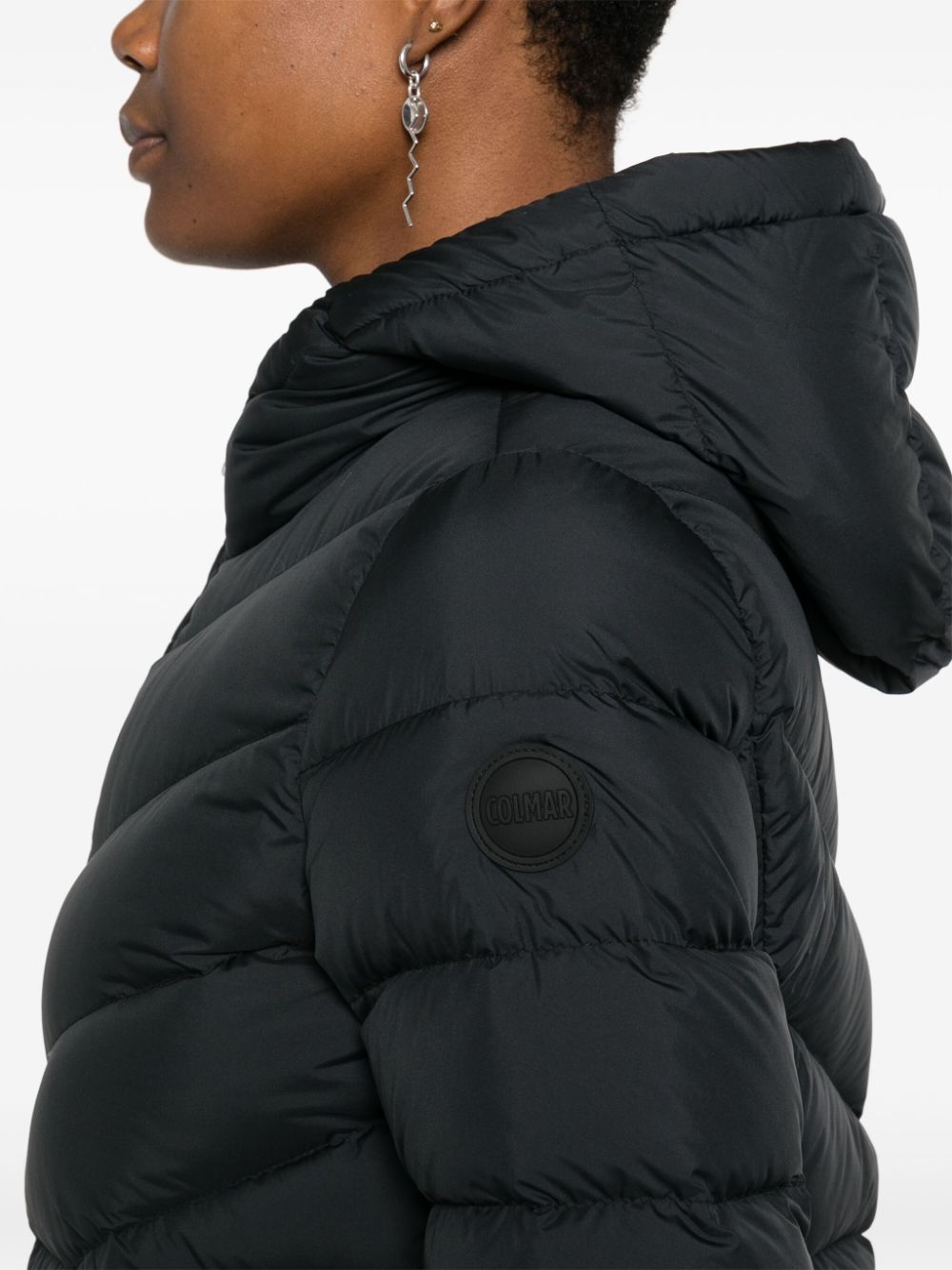 hooded puffer jacket