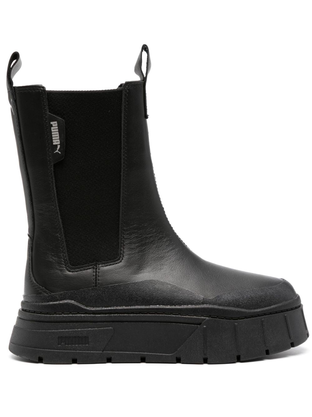 Mayze Stack 50mm leather Chelsea boots