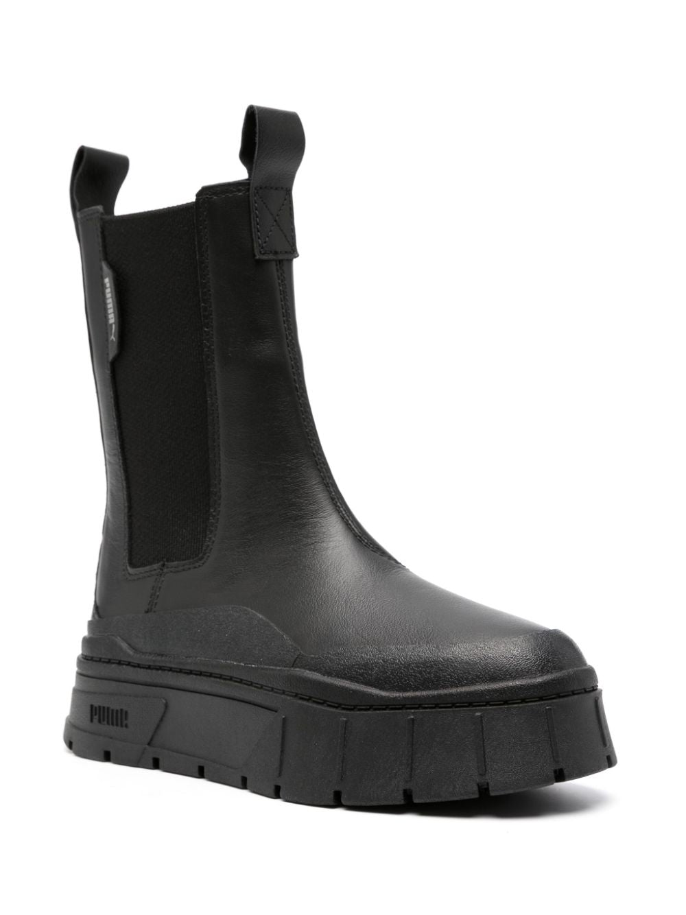 Mayze Stack 50mm leather Chelsea boots