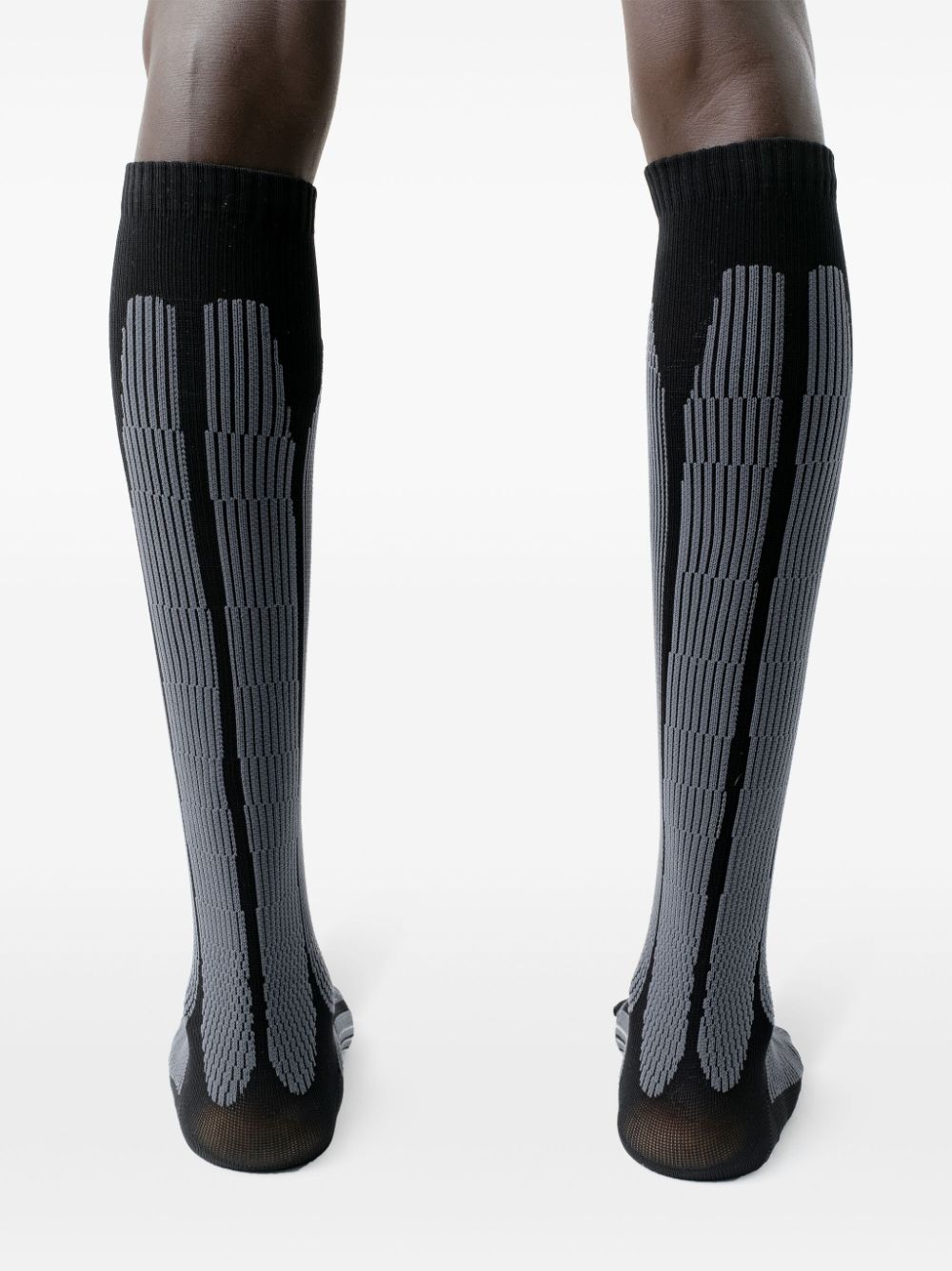 chaussettes en tricot intarsia