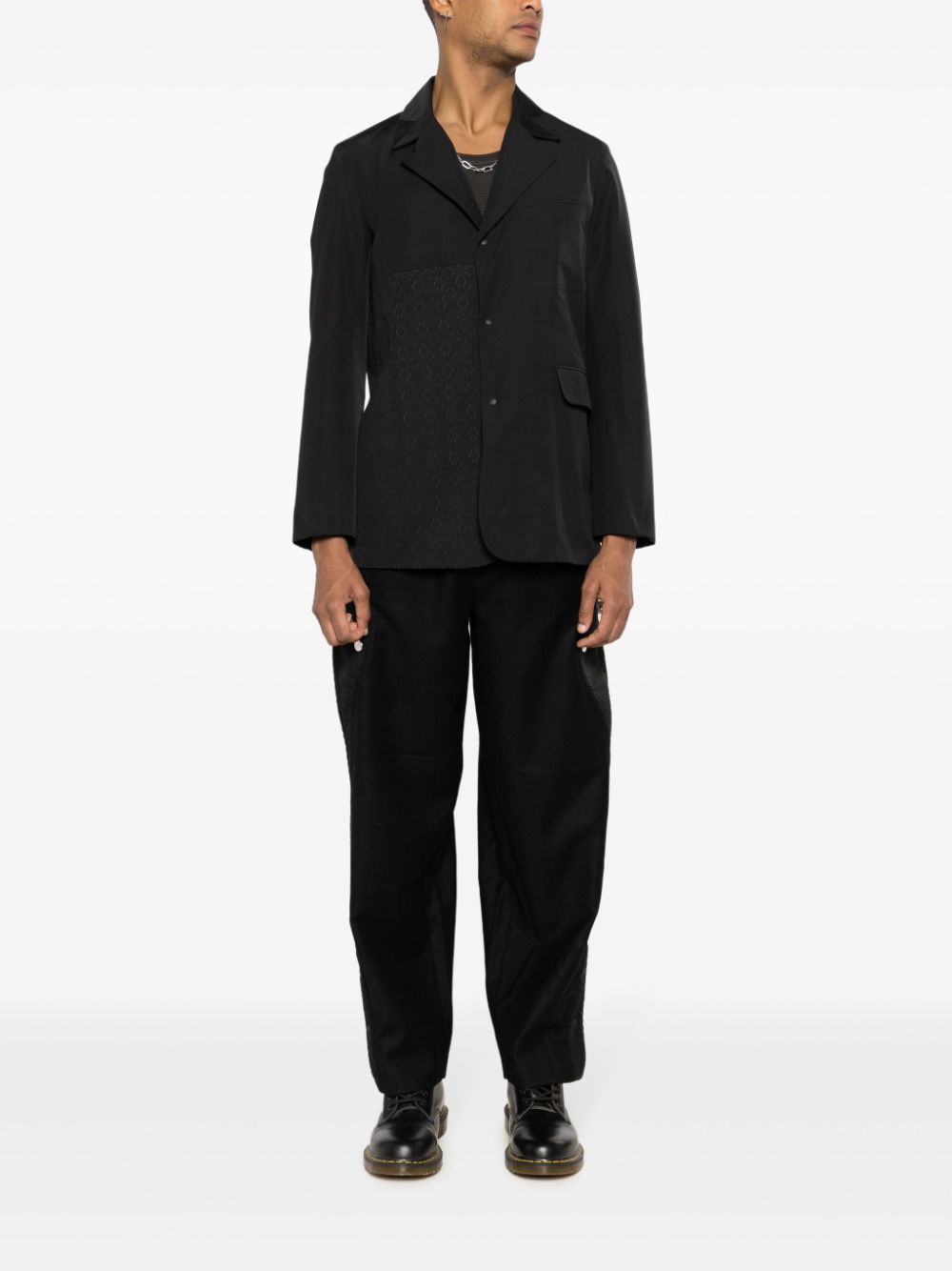blazer à simple boutonnage découpé