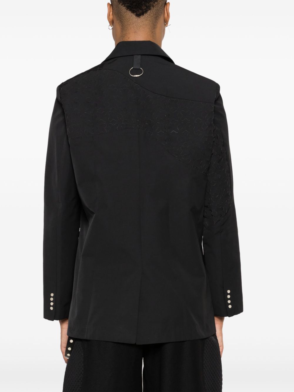 blazer à simple boutonnage découpé