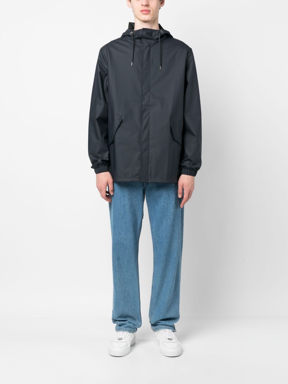 veste parka à capuche avec cordon de serrage