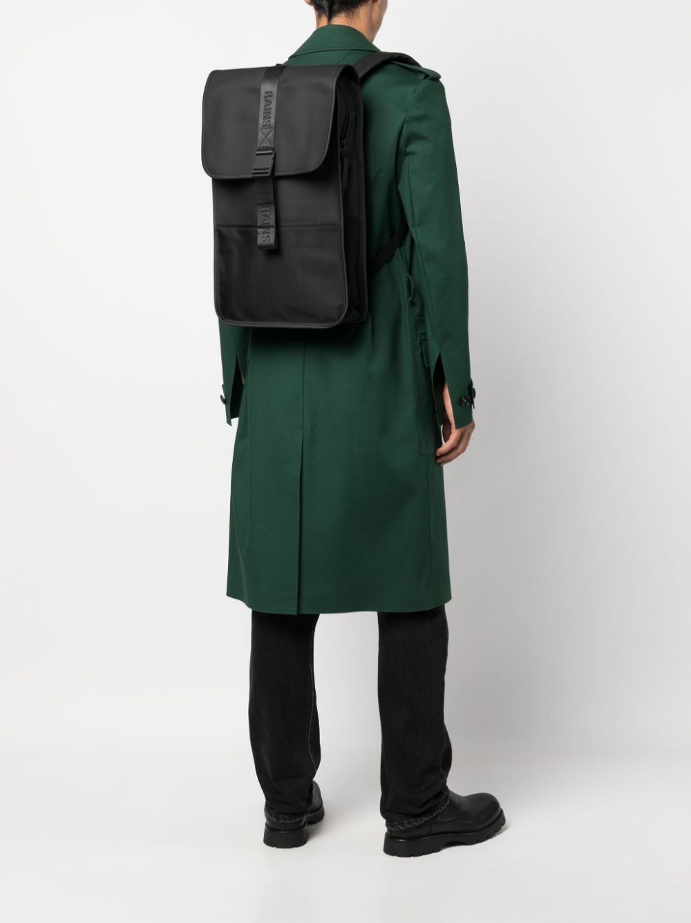 mini Trail logo-debossed backpack